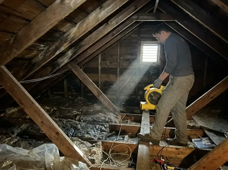 attic-water-damage-drying-proc-007 — frequently asked questions, Emergency Water Extraction & 24/7 Flood Response in Provide…